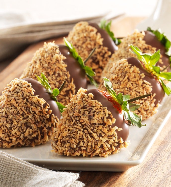 Fannie May Trinidad Chocolate Strawberries-Fannie May Trinidad Strawberry 6 Ct