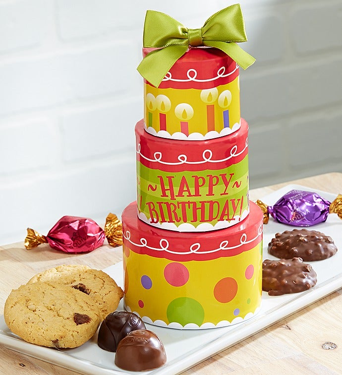Birthday Wishes Chocolate Tower