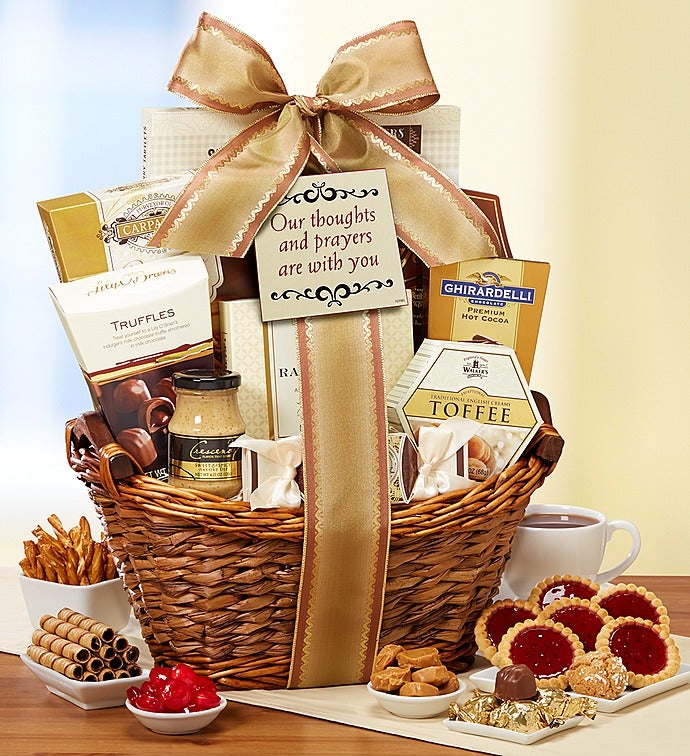 Thoughts and Prayers are With You Gift Basket