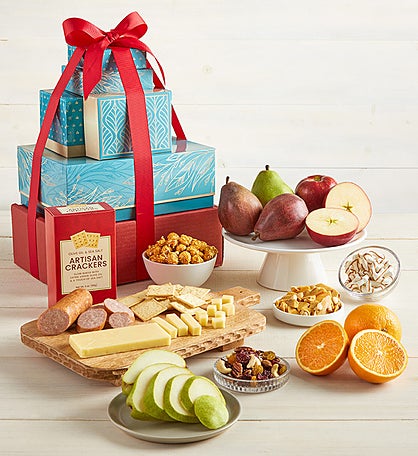 Succulent Fruit & Snacks Tower