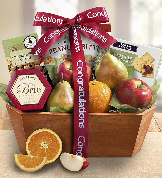 Congratulations From The Orchard Fruit Gift Basket-Congratulations From The Orchard Fruit Gift Basket