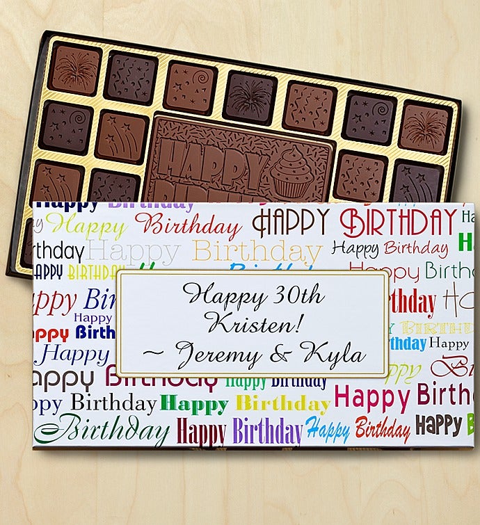 Birthday Personalized Chocolate Box-Birthday Chocolates Box- Birthday Greetings