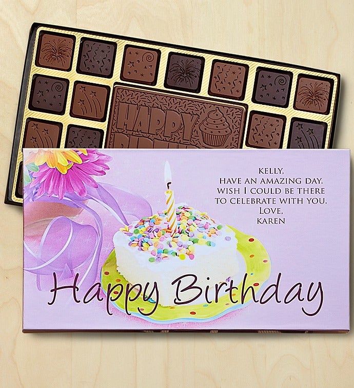 Birthday Personalized Chocolate Box-Birthday Chocolates Box-Cake