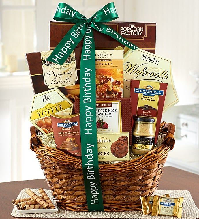 Have a Relaxing Birthday! Gourmet Gift Basket