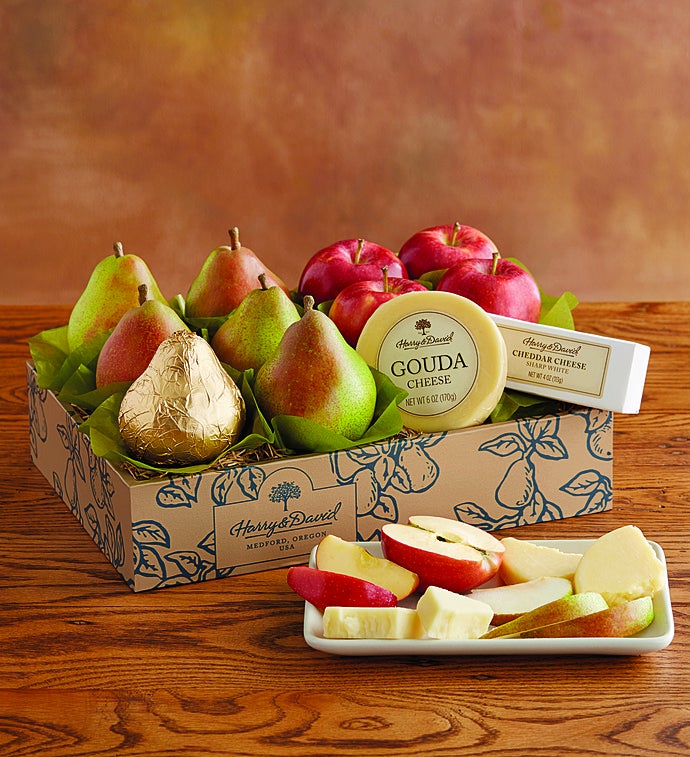 Harry And David® Pears, Apples & Cheese Gift-Pears, Apples & Cheese Gift