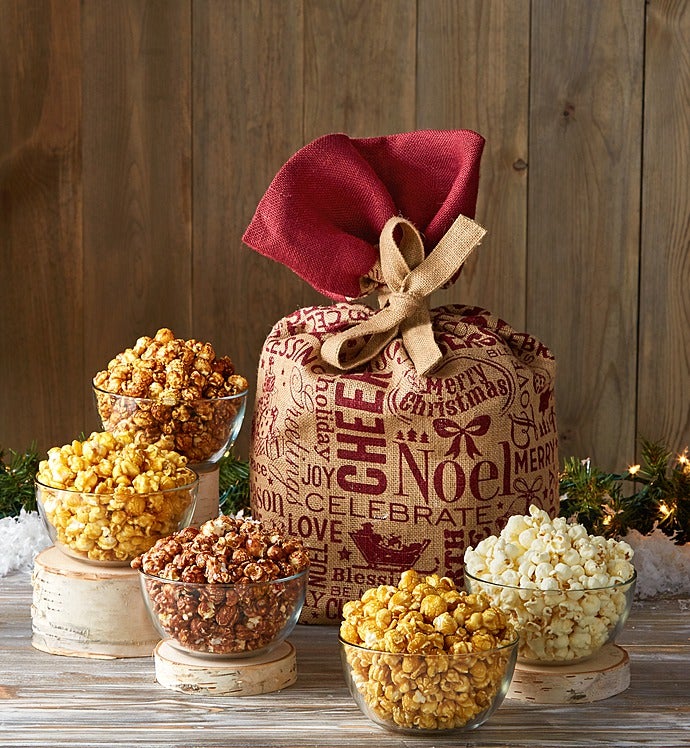 Holiday Greetings Popcorn Sack