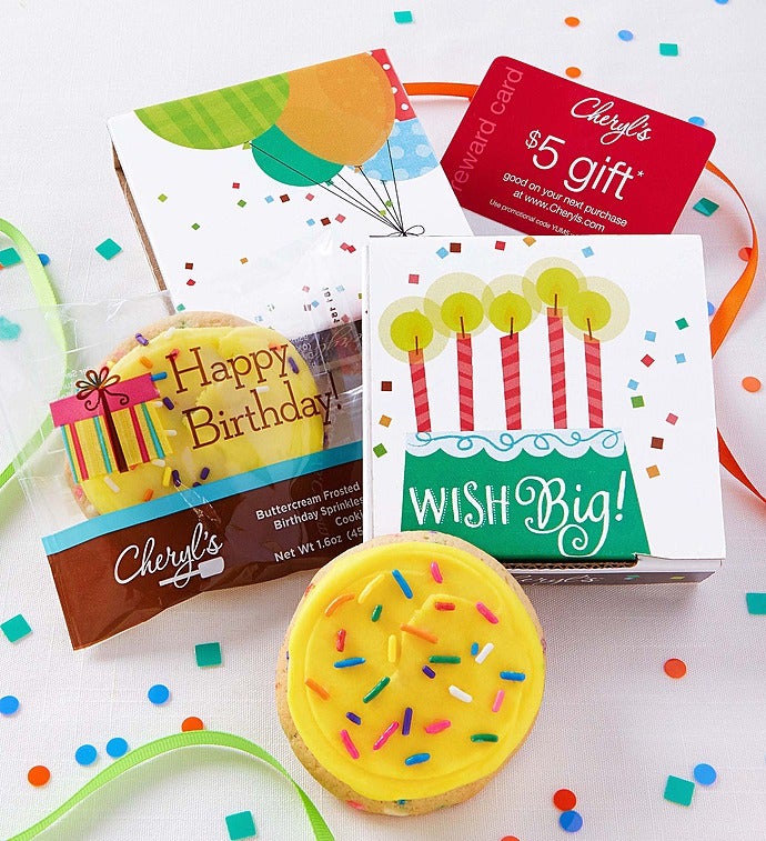Cheryl's Wish Big! Birthday Cookie Card - Cheryl's Wish Big! Birthday Cookie Card