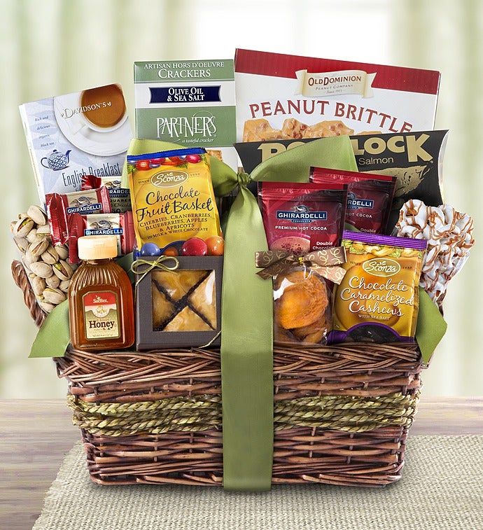 Kosher Gourmet Sweets & Savories Gift Basket-Kosher Gourmet Sweets & Savories Gift Basket