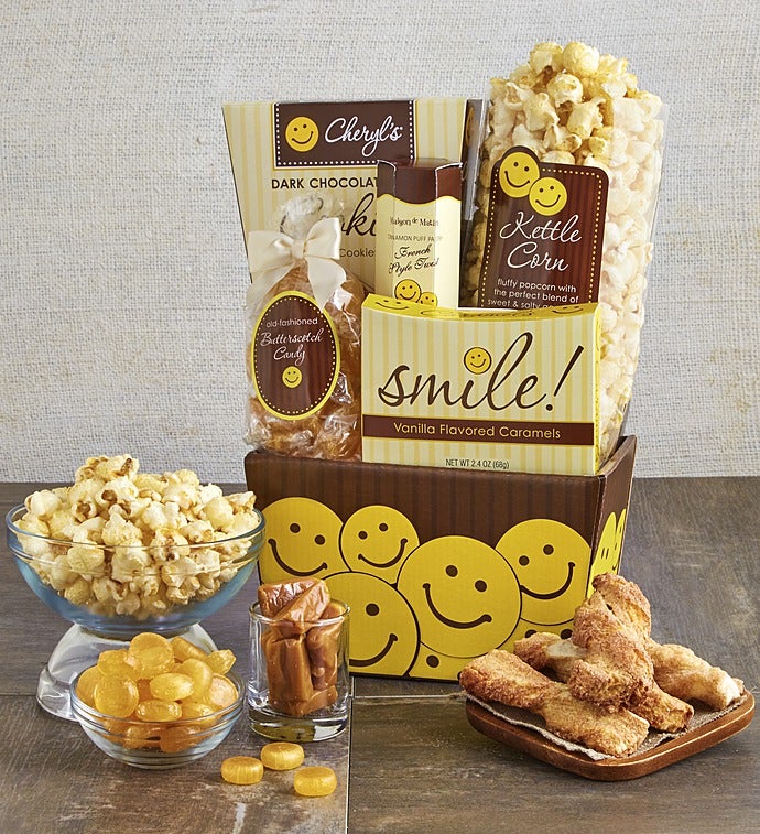 All Smiles Sweets & Treats Gift Basket-All Smiles Sweets & Treats Gift Basket
