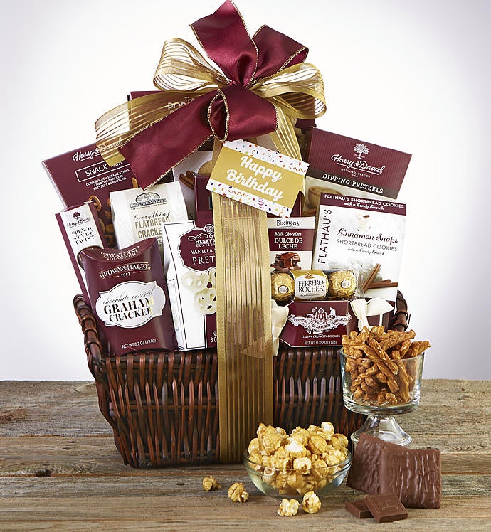 Happy Birthday Deluxe Balsam Gift Basket-Happy Birthday Grande Balsam Gift Basket