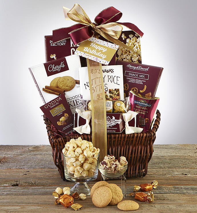 Happy Birthday Deluxe Balsam Gift Basket-Happy Birthday Deluxe Balsam Gift Basket