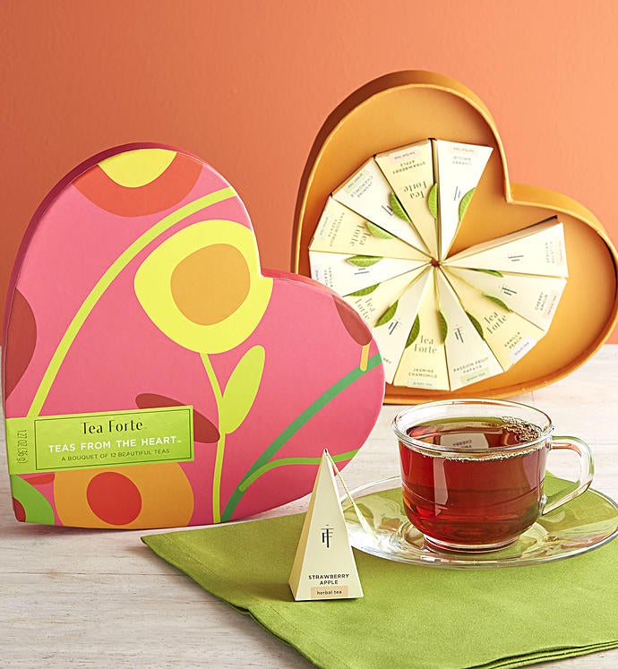 Tea Forte® Teas From The Heart 12 Count Box-Tea Forte® Teas From The Heart 12 Count Box