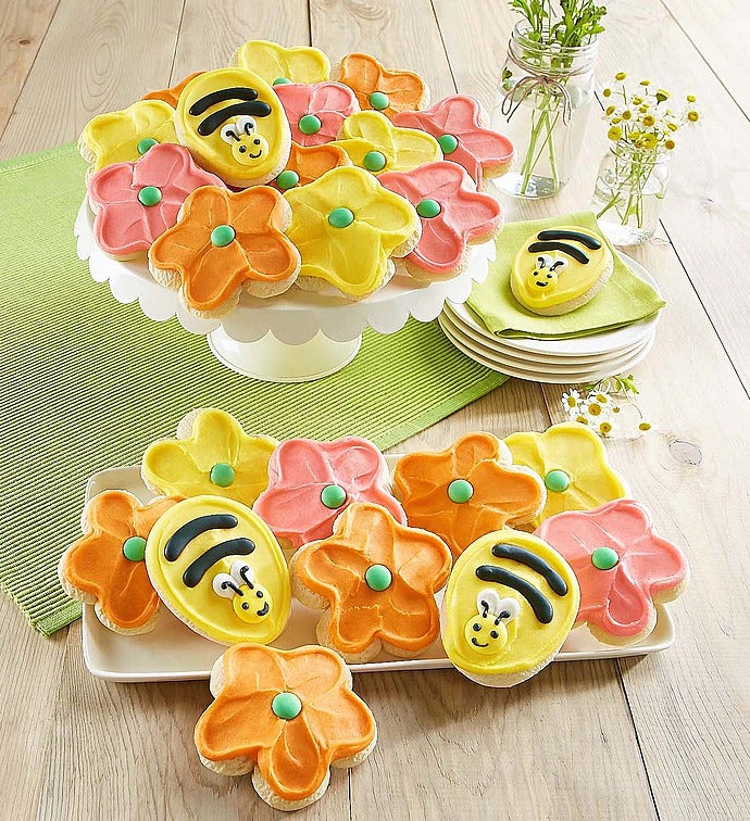 Cheryl's Frosted Flower Cut-Out Cookies-Cheryl's Frosted Flower Cut-Out Cookies - 24 Ct