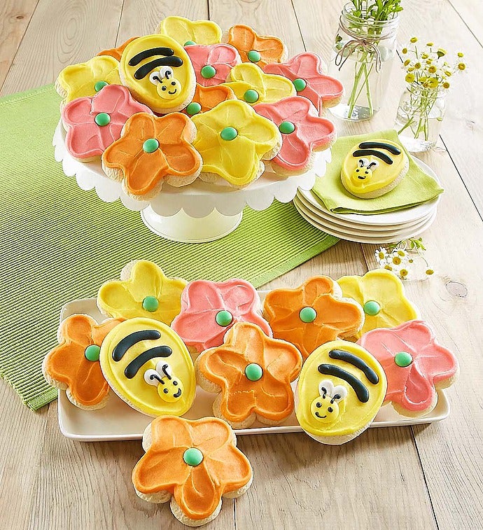 Cheryl's Frosted Flower Cut-Out Cookies-Cheryl's Frosted Flower Cut-Out Cookies - 12 Ct