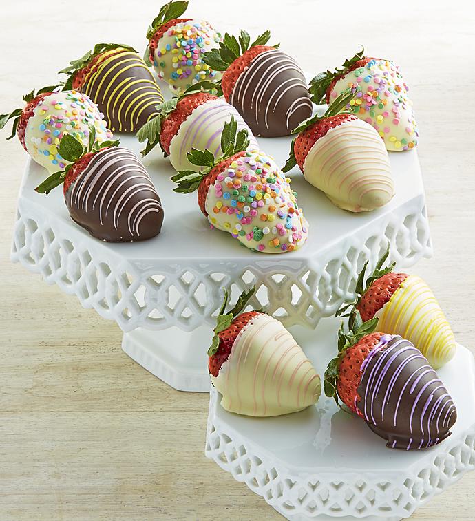 Decadent Spring Chocolate Strawberries-Decadent Spring Chocolate Strawberries 12 Ct