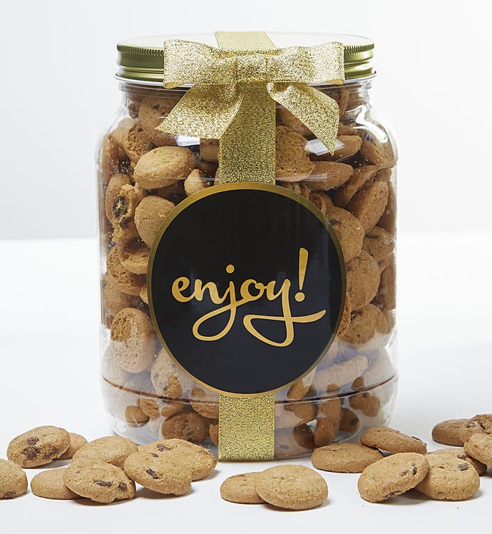 Enjoy! Chocolate Chip Cookie Jar-Enjoy! Chocolate Chip Cookie Jar - Large