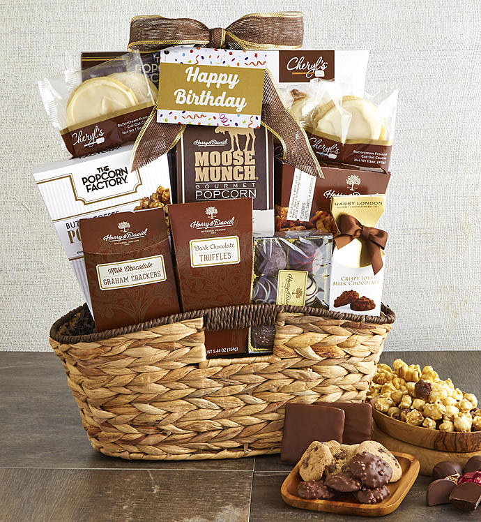 Premier Birthday Favorites Sweets Gift Basket - Premier Birthday Favorites Gift Basket - Grande