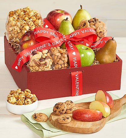 Valentine's Enticing Fruit & Sweets Gift Box
