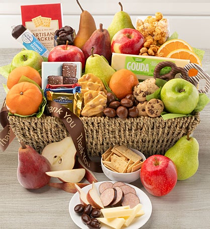 Thank You Fruit & Sweets Gift Basket