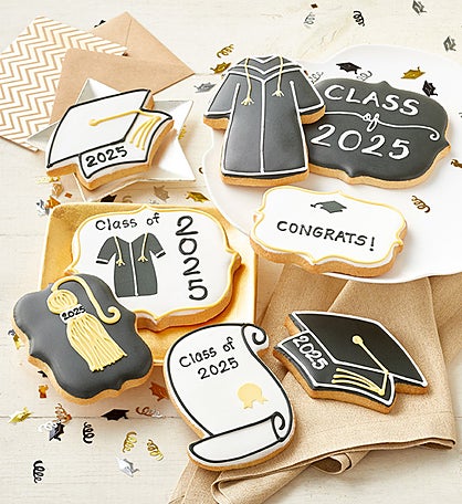 Graduation Artisan Iced Cookies