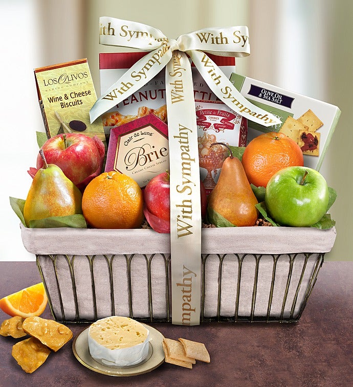 With Deepest Sympathy Fruit Basket - With Deepest Sympathy Fruit Basket