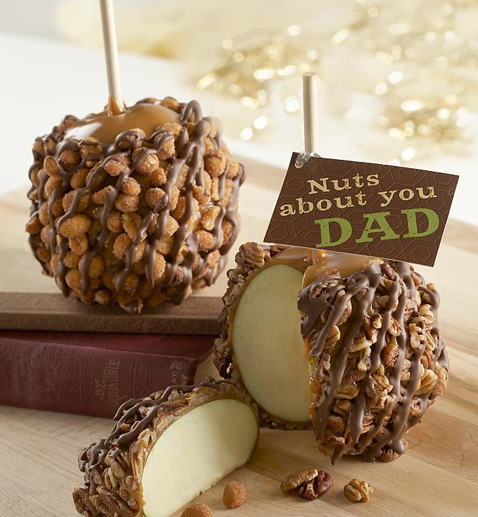 Nuts About Dad Caramel Apples 2 pack