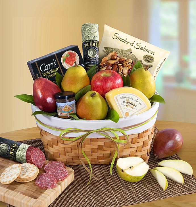 Pacific Northwest Fruit & Gourmet Gift Basket-Pacific Northwest Fruit & Gourmet Gift Basket
