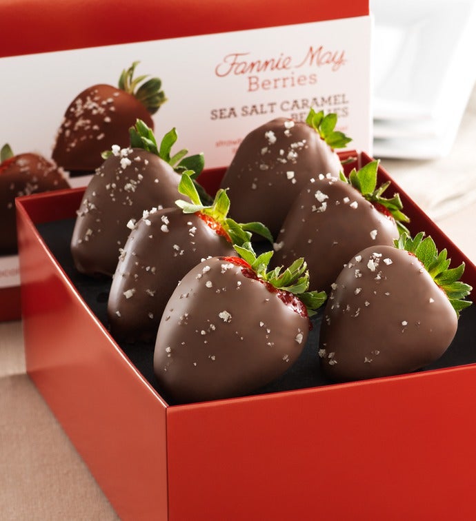 Fannie May Sea Salt Caramel Chocolate Strawberries