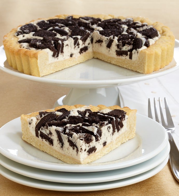 Irresistible OREO Black  White Cookie Pie