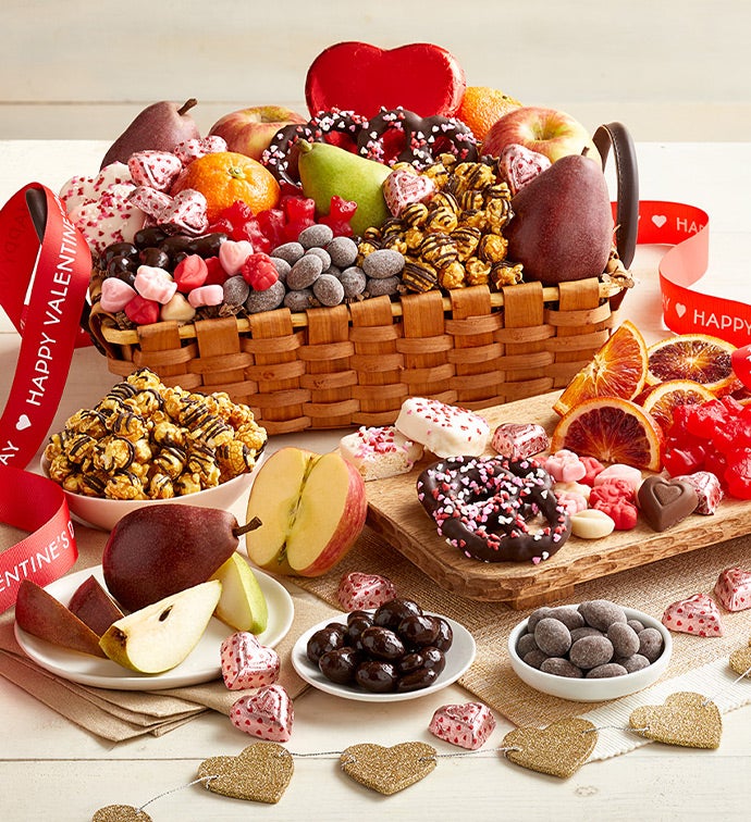 Valentine's Day Fruit & Sweets Basket