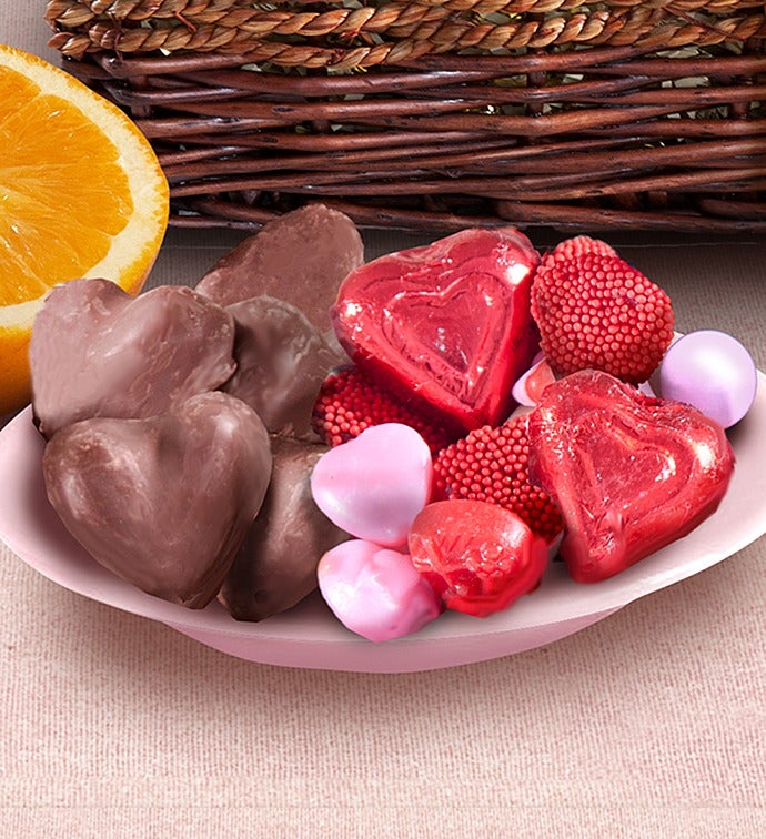 Happy Valentine's Day Fruit & Sweets Basket