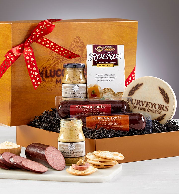 Gourmet Meat & Cheese Gift Baskets Delivery 1800Baskets