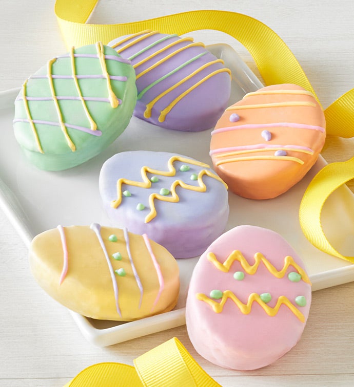 Rich Easter Egg-Shaped Mini Brownie Cakes