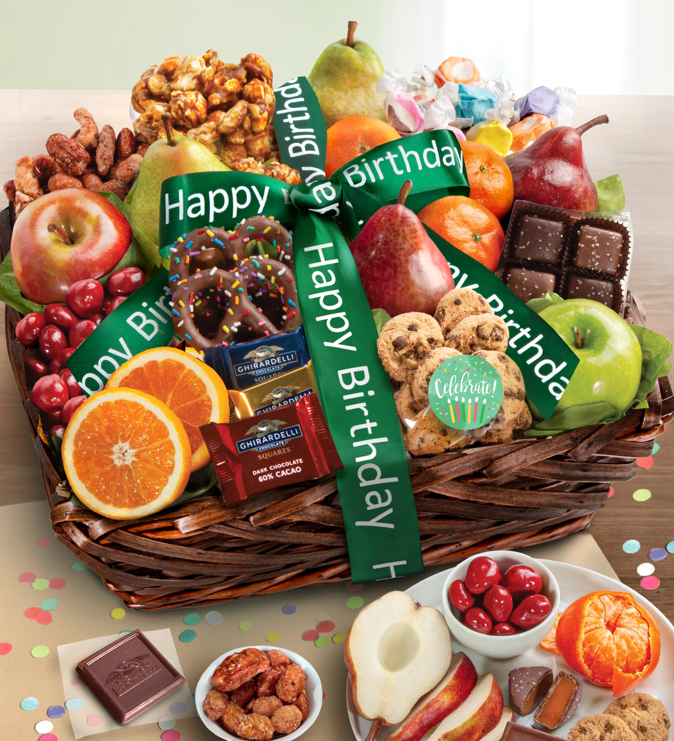 Buy our happy birthday gift tower at broadwaybasketeers.com