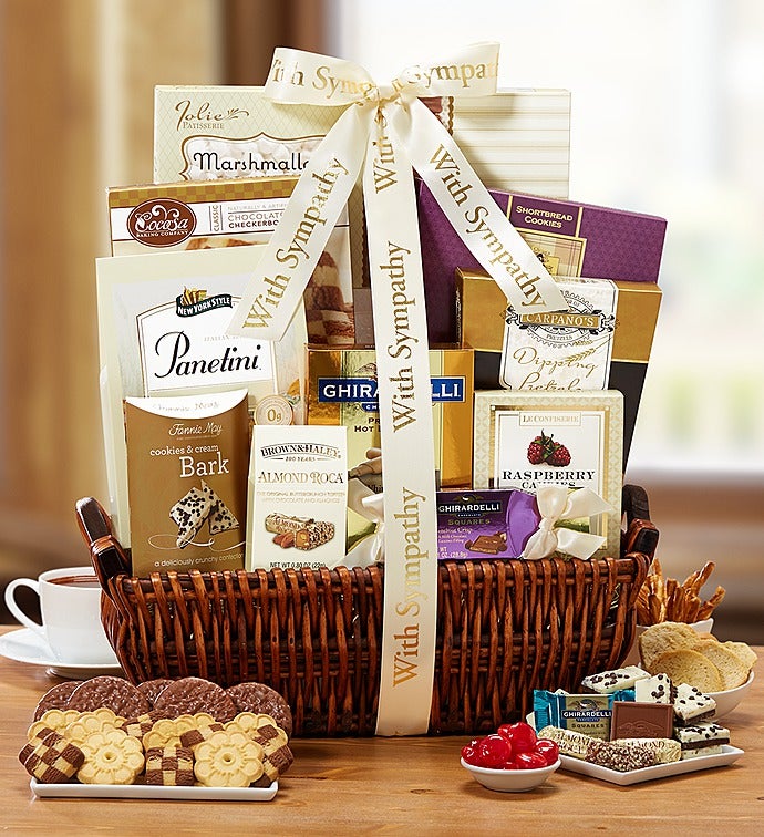 Caring Thoughts Sympathy Gift Basket