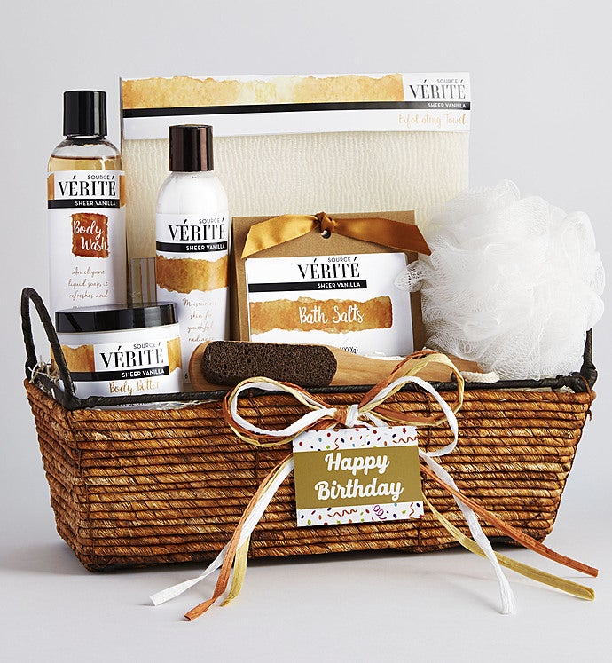 Happy Birthday! Relax and Pamper Her Spa Basket