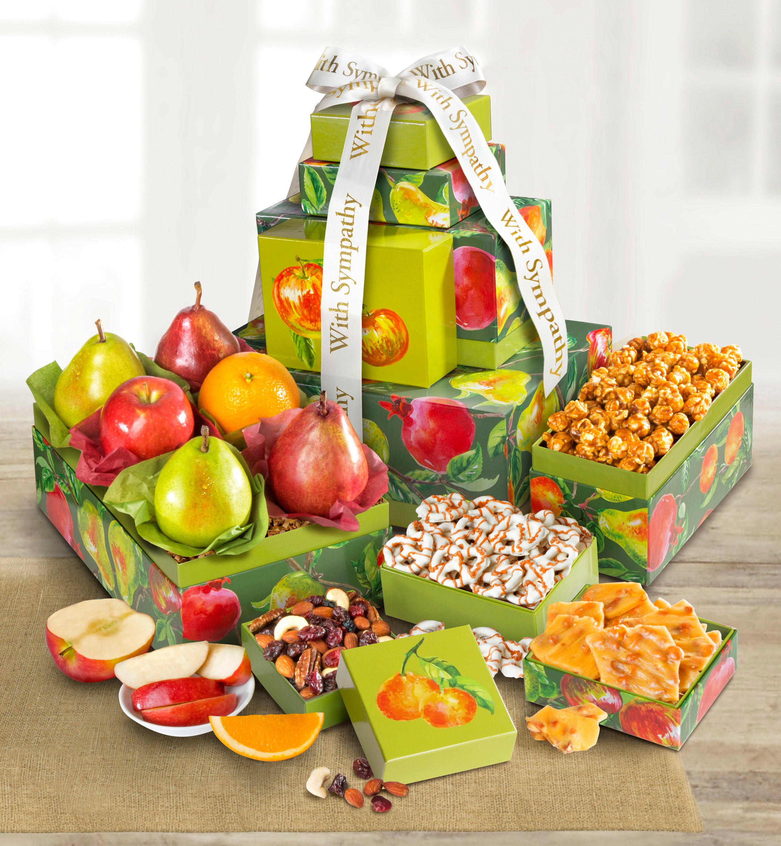 Image of With Love & Support Sympathy Fresh Fruit Tower