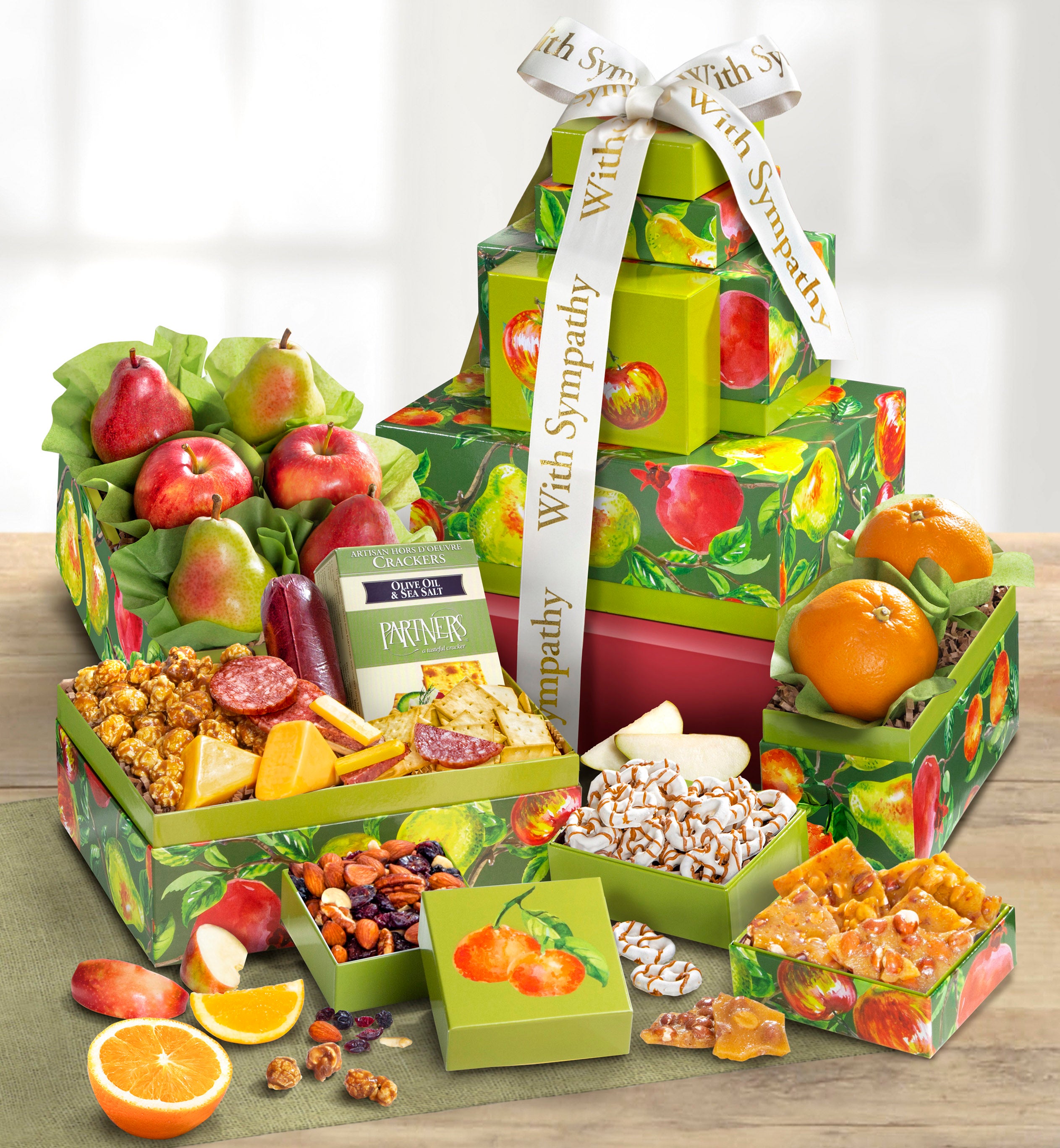 With Love & Support Sympathy Fresh Fruit Tower