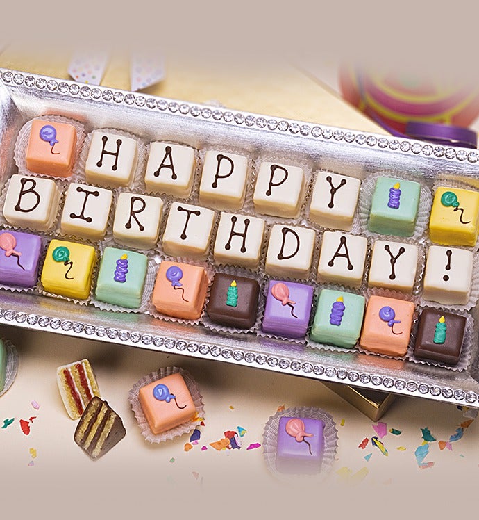 Image of Happy Birthday Petits Fours - 36Ct