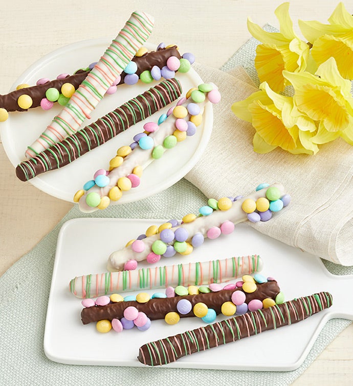 Spring Gourmet Pretzel Rods