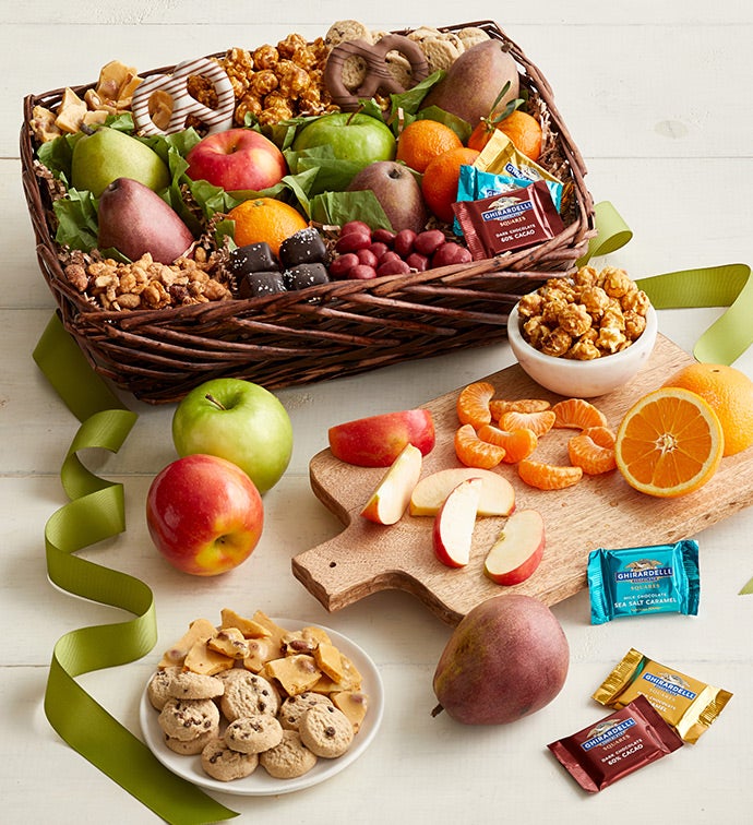 Distinctive Fruit & Sweets Gift Basket