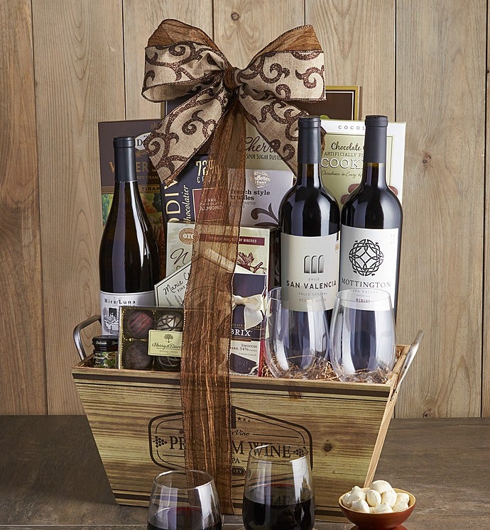 Gourmet Wine Tasting Gift Basket