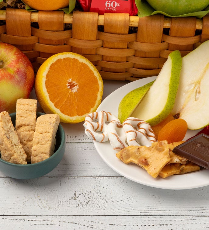 Kosher Fruit & Sweets Gift Basket
