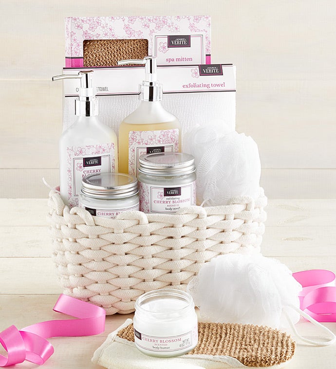 Cherry Blossom Spa Gift Basket