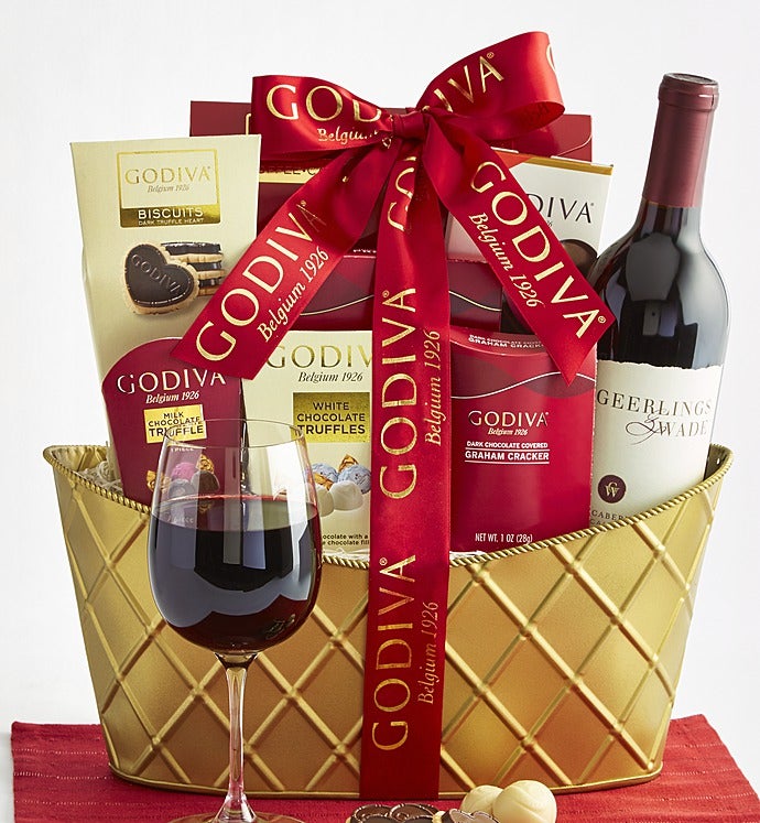 Godiva & Cabernet Wine Basket