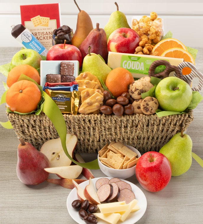 Distinctive Fruit Basket &amp; Sweets Gift