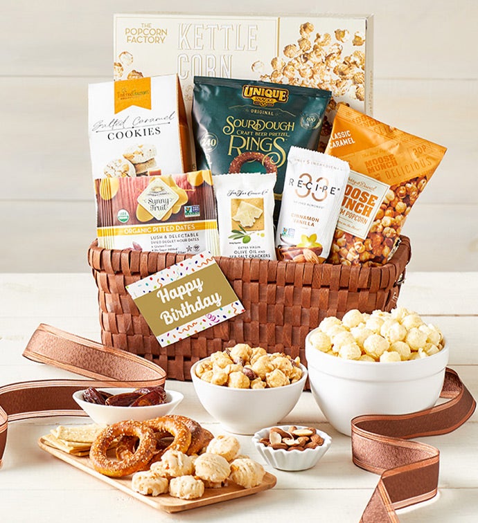 Classic Gourmet Happy Birthday Gift Basket