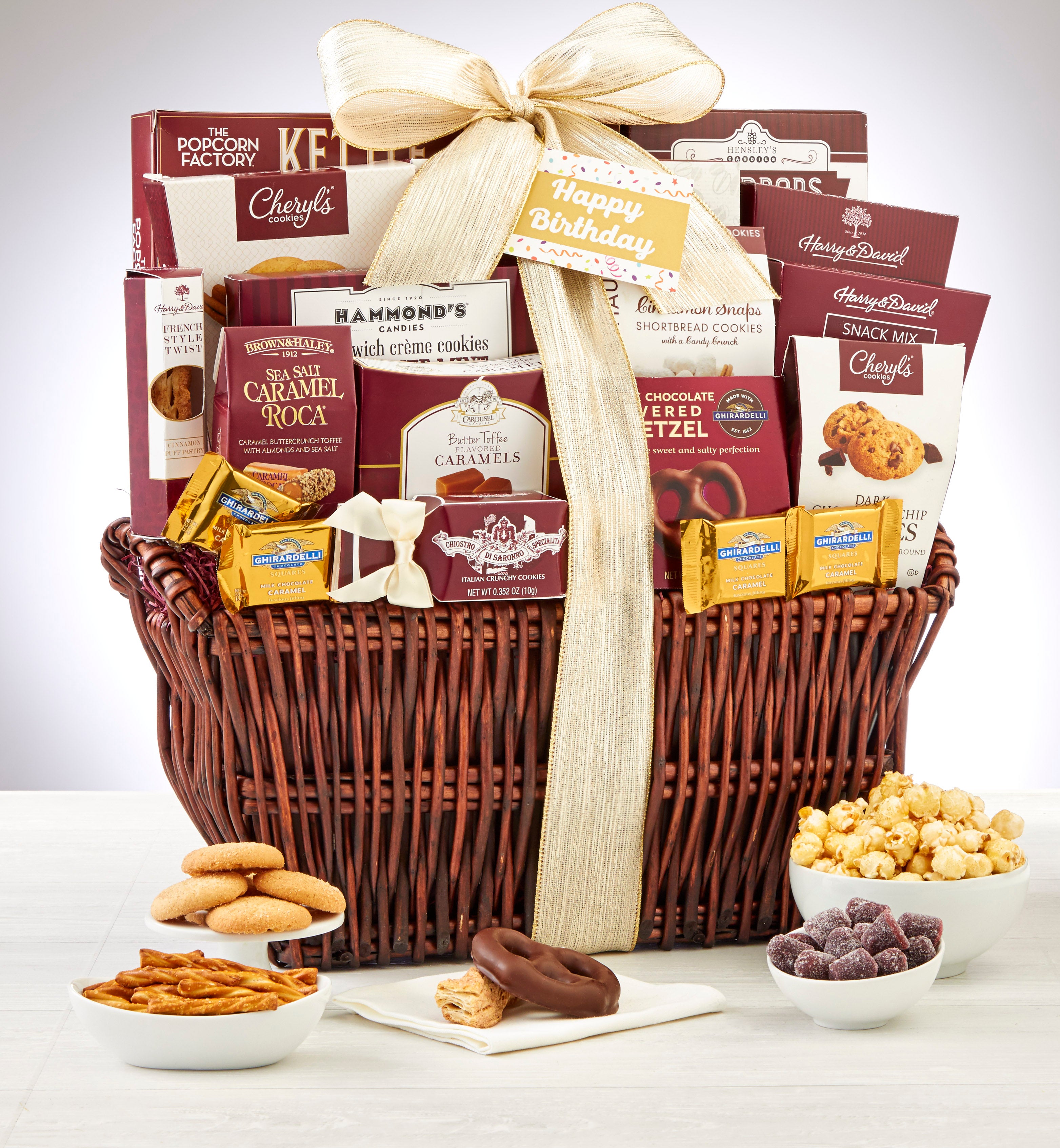 Image of Happy Birthday Deluxe Balsam Gift Basket Supreme