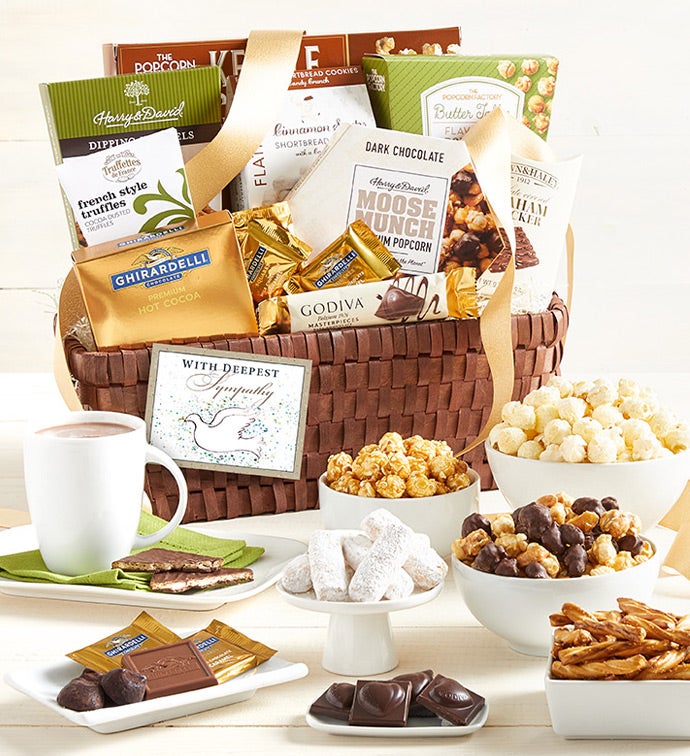 Classic Gourmet In Sympathy Gift Basket