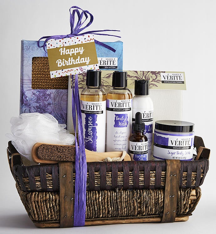 Its Your Birthday Denarii Lavender Spa Basket